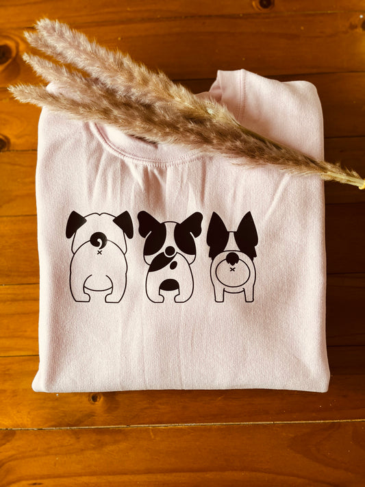Pullover „3 Dogs“ rosa